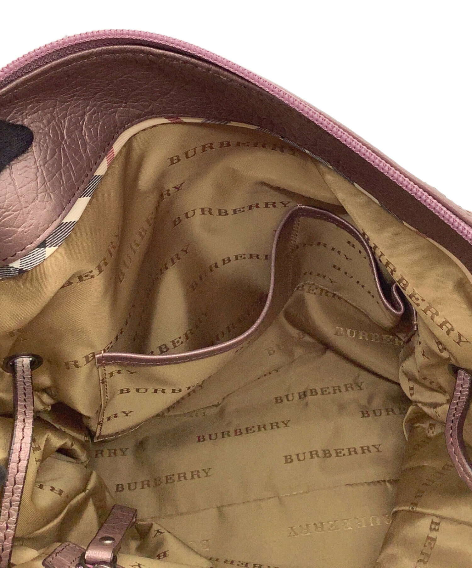 中古・古着通販】BURBERRY (バーバリー) ワンショルダーバッグ ピンク