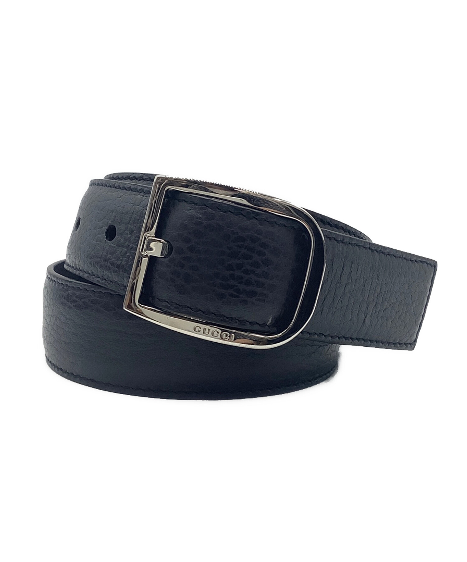 美品希少Gucci ライトブルーレザーベルト 中古・古着通販】GUCCI (グッチ) レザーベルト ブルー｜ブランド・古着