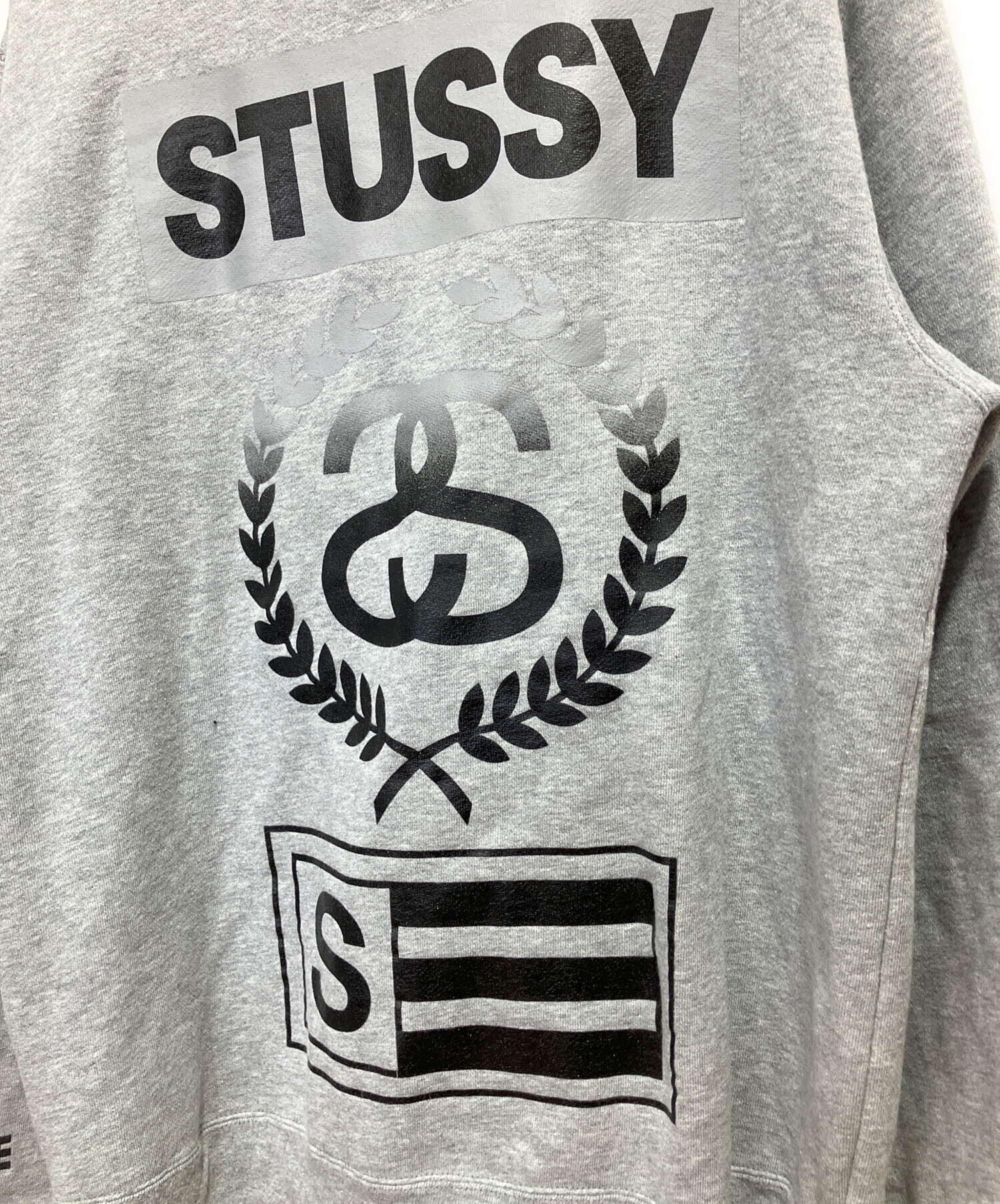 中古・古着通販】stussy (ステューシー) ジップパーカー グレー サイズ