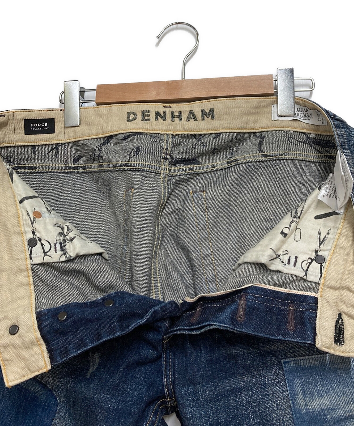 中古・古着通販】Denham (デンハム) デニムパンツ インディゴ サイズ 
