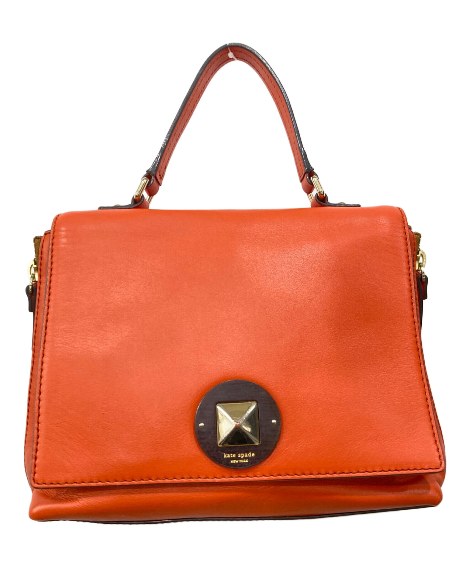 ケイトスペード  ショルダーバッグ オレンジ  Kate Spade ポシェット フラップ開閉 中古・古着通販】Kate Spade (ケイトスペード) ショルダーバッグ