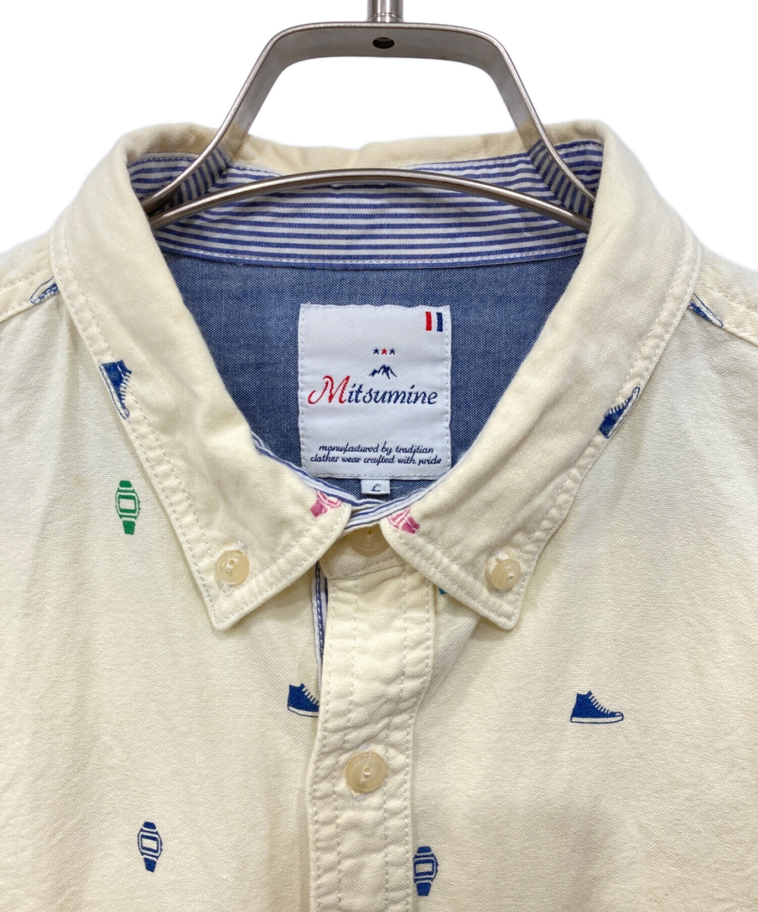中古・古着通販】MITSUMINE (ミツミネ) ロングスリーブシャツ イエロー 