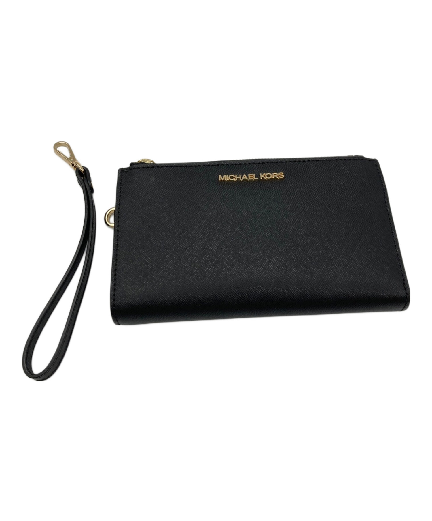 中古・古着通販】MICHAEL KORS (マイケルコース) 2つ折り財布 ブラック