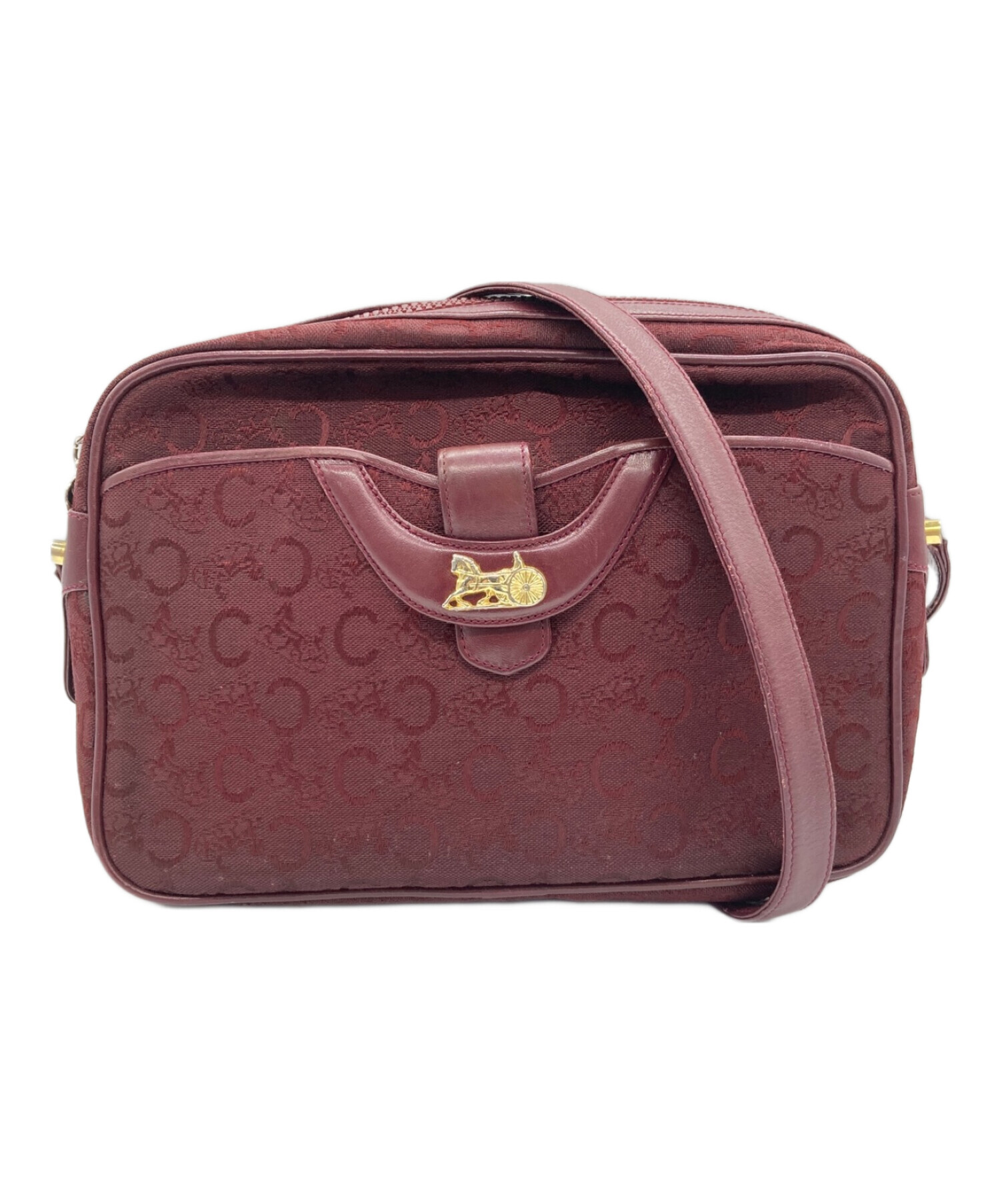 中古・古着通販】CELINE (セリーヌ) ショルダーバッグ ボルドー
