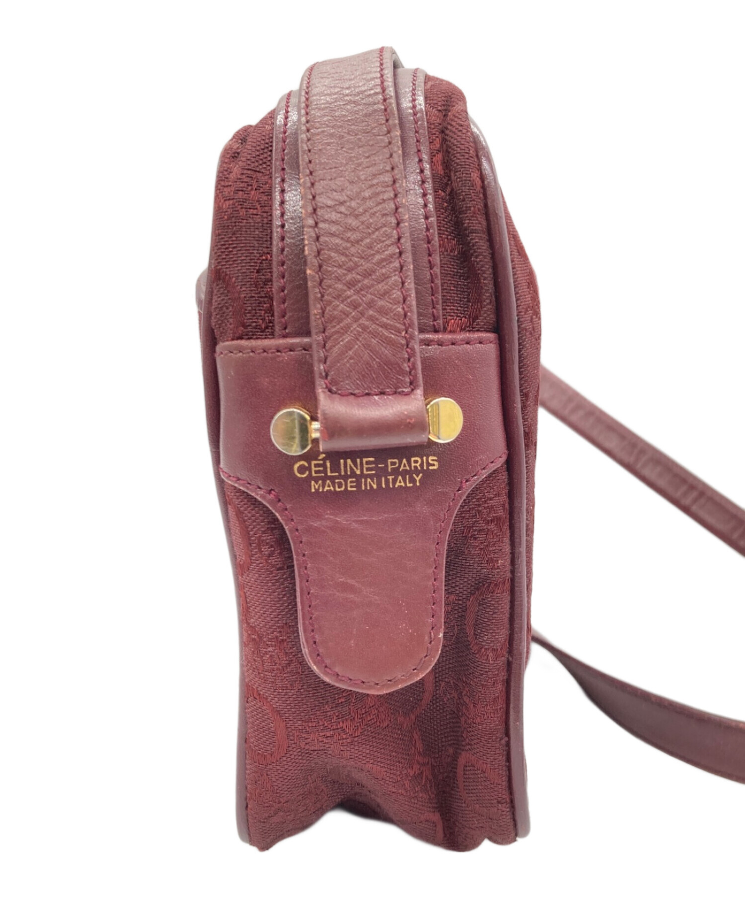 中古・古着通販】CELINE (セリーヌ) ショルダーバッグ ボルドー 