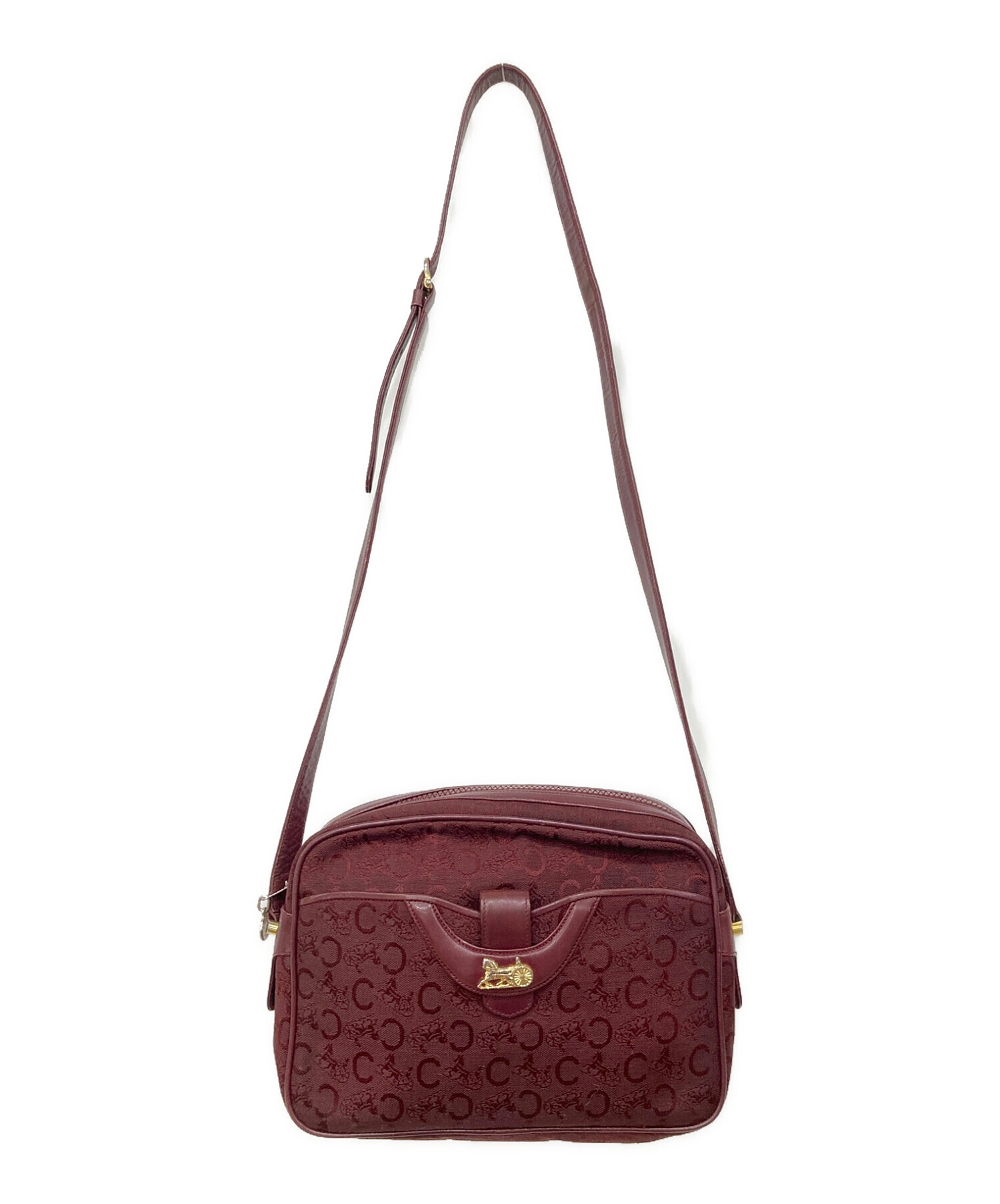 中古・古着通販】CELINE (セリーヌ) ショルダーバッグ ボルドー