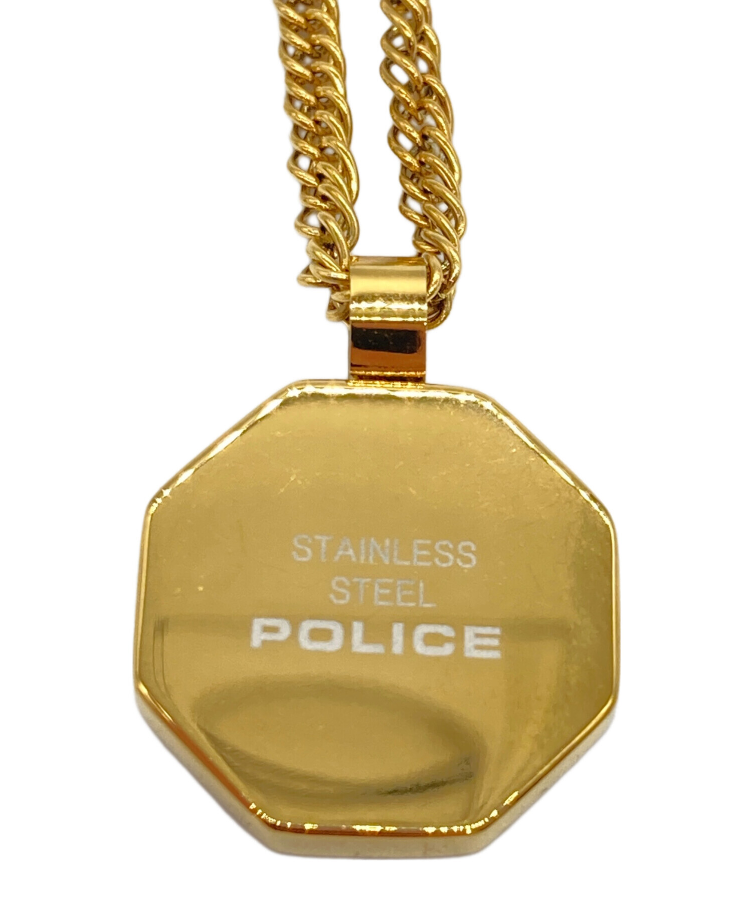 中古・古着通販】POLICE (ポリス) ネックレス ゴールドカラー 未使用品 