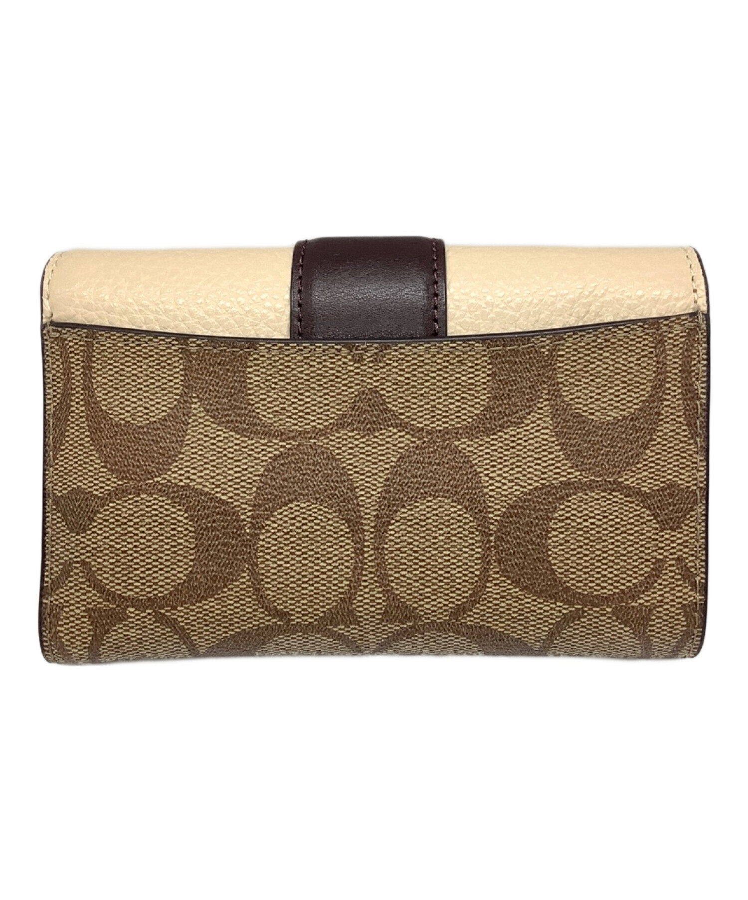 中古・古着通販】COACH (コーチ) 3つ折り財布 ブラウン｜ブランド