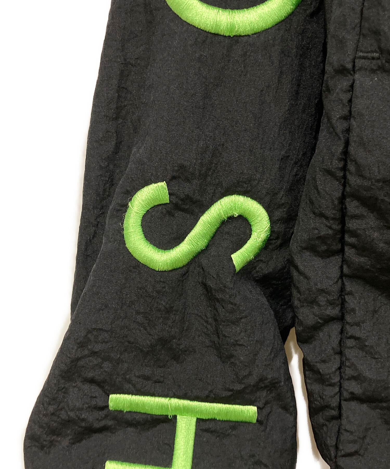 中古・古着通販】NIKE (ナイキ) SWOOSH WOVEN ANORAK JACKET ブラック