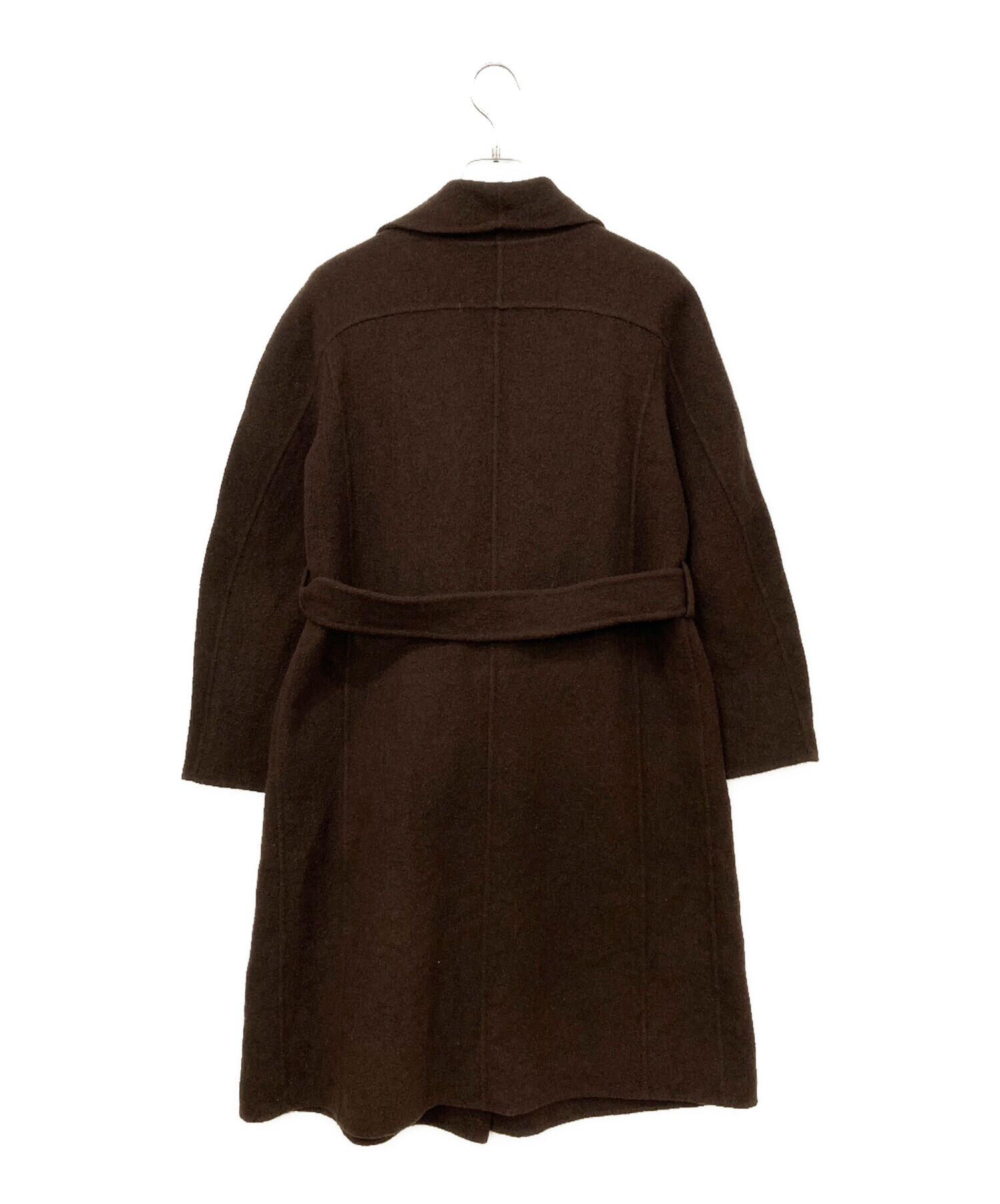 美品✨ユナイテッドアローズ　アンゴラ混　リバーコート　ダブルフェイス　ブラウン 8500025Y0104_m1_a011.jpg