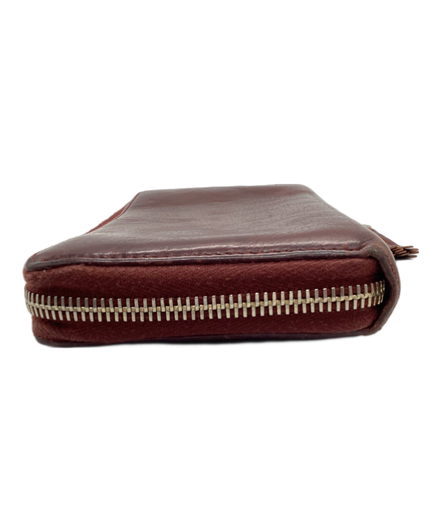 中古・古着通販】GUCCI (グッチ) ラウンドファスナー長財布 ブラウン 