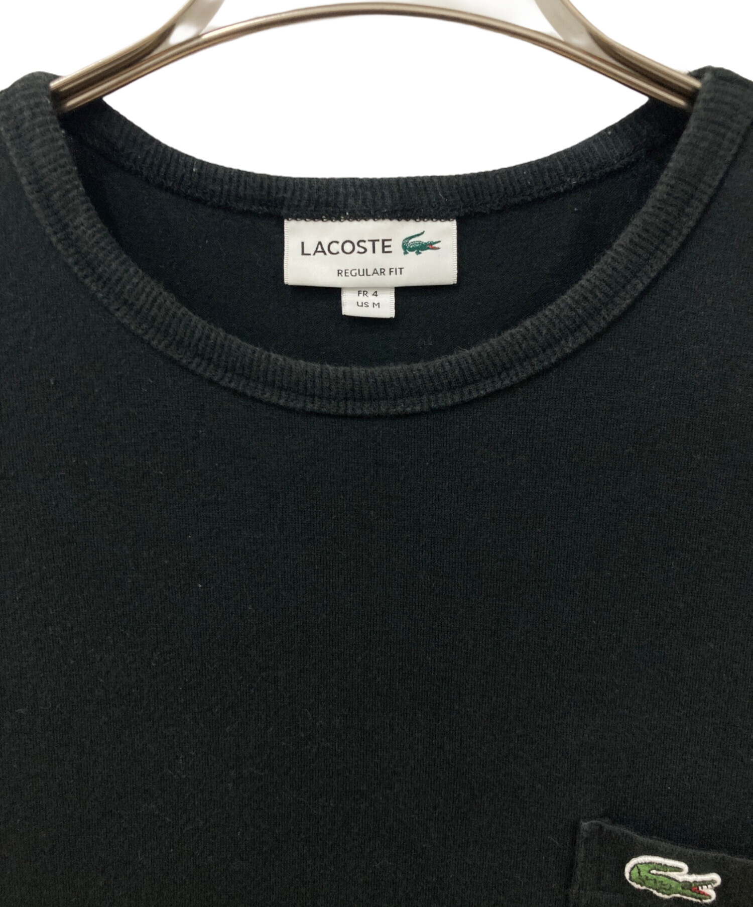 中古・古着通販】LACOSTE (ラコステ) ポケットカットソー ブラック 