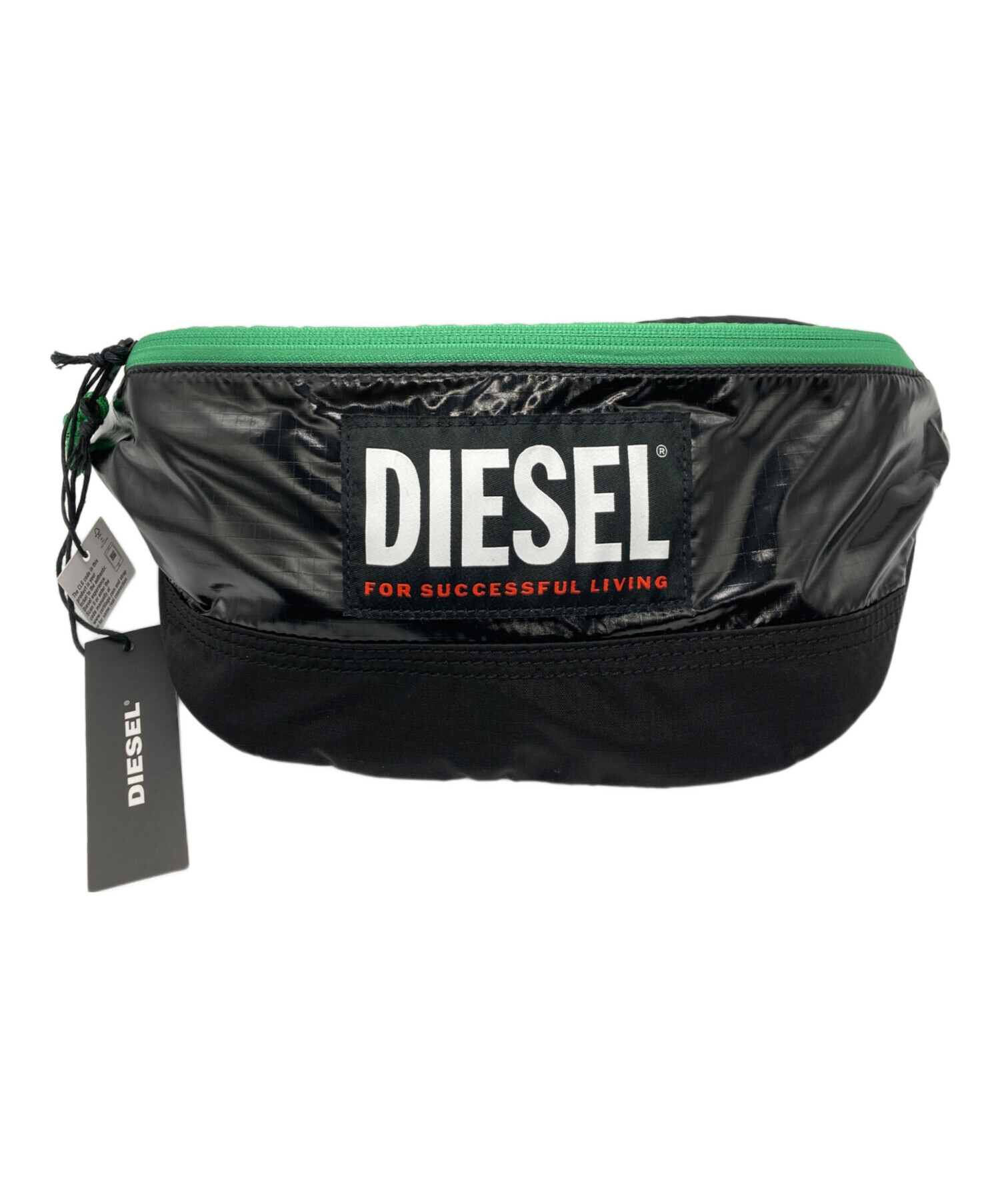 【正規品】新品未使用 ディーゼル DIESEL ウエストポーチ 中古・古着通販】DIESEL (ディーゼル) ウエストポーチ ブラック