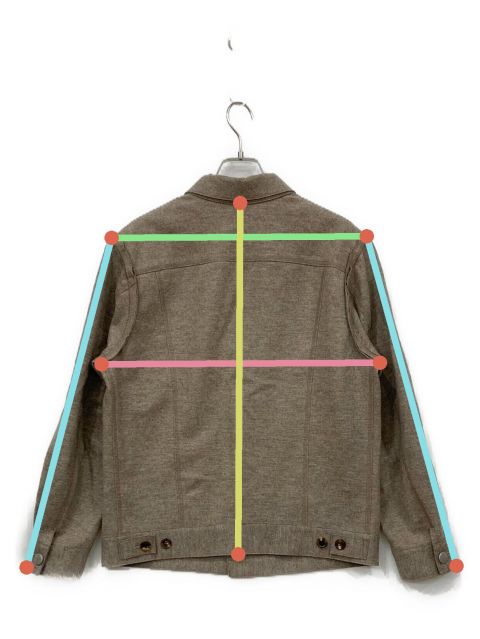 中古・古着通販】unbient (アンビエント) ウールシャツジャケット モカ