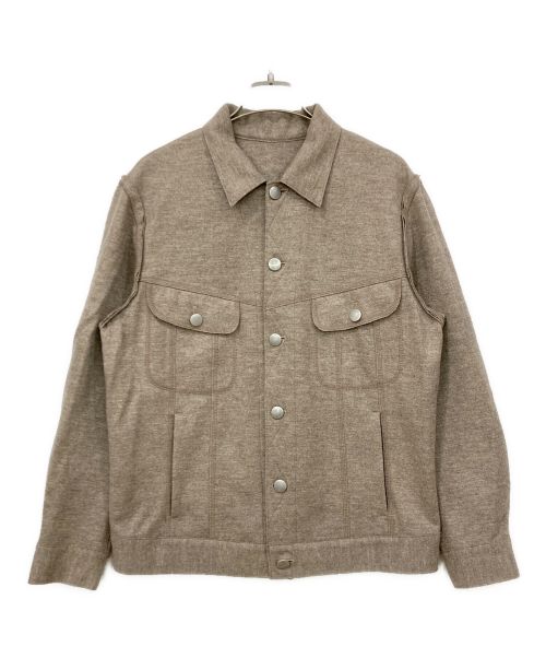 UN/unbient アン／アンビエント ブルゾン（その他） メンズ 【古着】【中古】 中古・古着通販】unbient (アンビエント) ウールシャツジャケット モカ