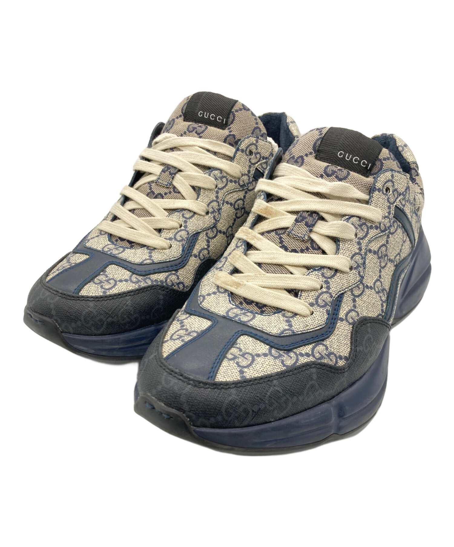 中古・古着通販】GUCCI (グッチ) ローカットスニーカー ベージュ 