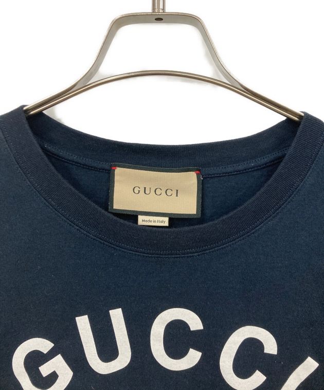 リンゴ[正規品]GUCCI　メード.イン.イタリー カットソー　未使用 中古・古着通販】GUCCI (グッチ) Embroidered Cotton Jersey T-Shirt