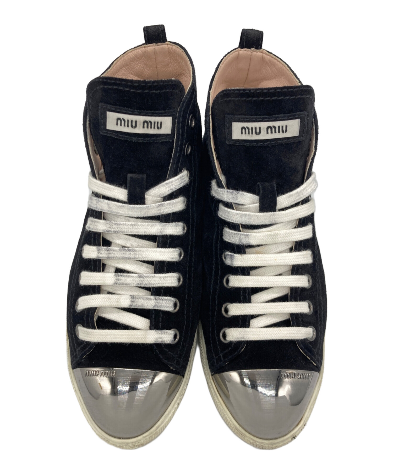 中古・古着通販】MIU MIU (ミュウミュウ) ハイカットスニーカー 