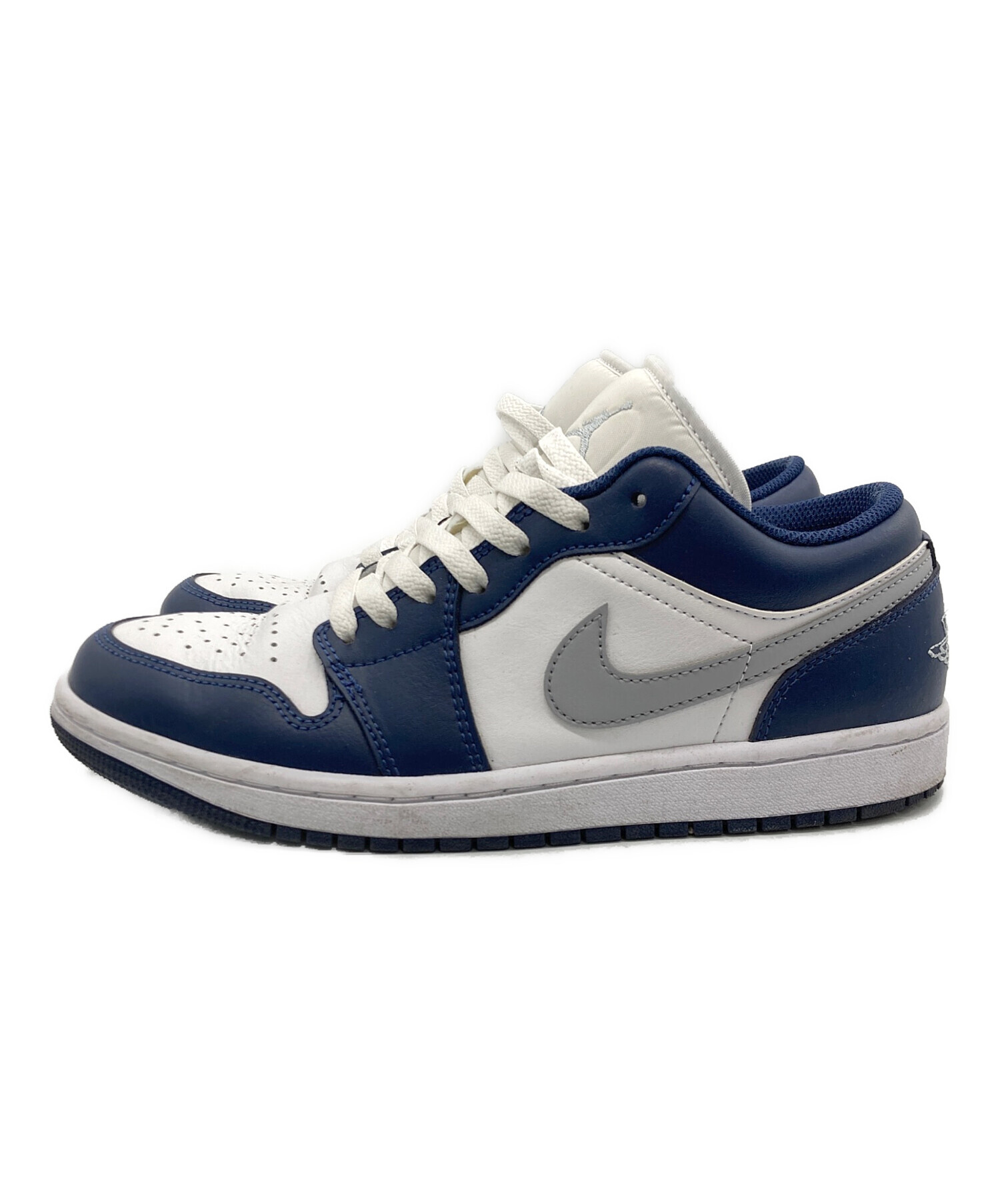 中古・古着通販】NIKE (ナイキ) ローカットスニーカー ネイビー×グレー 