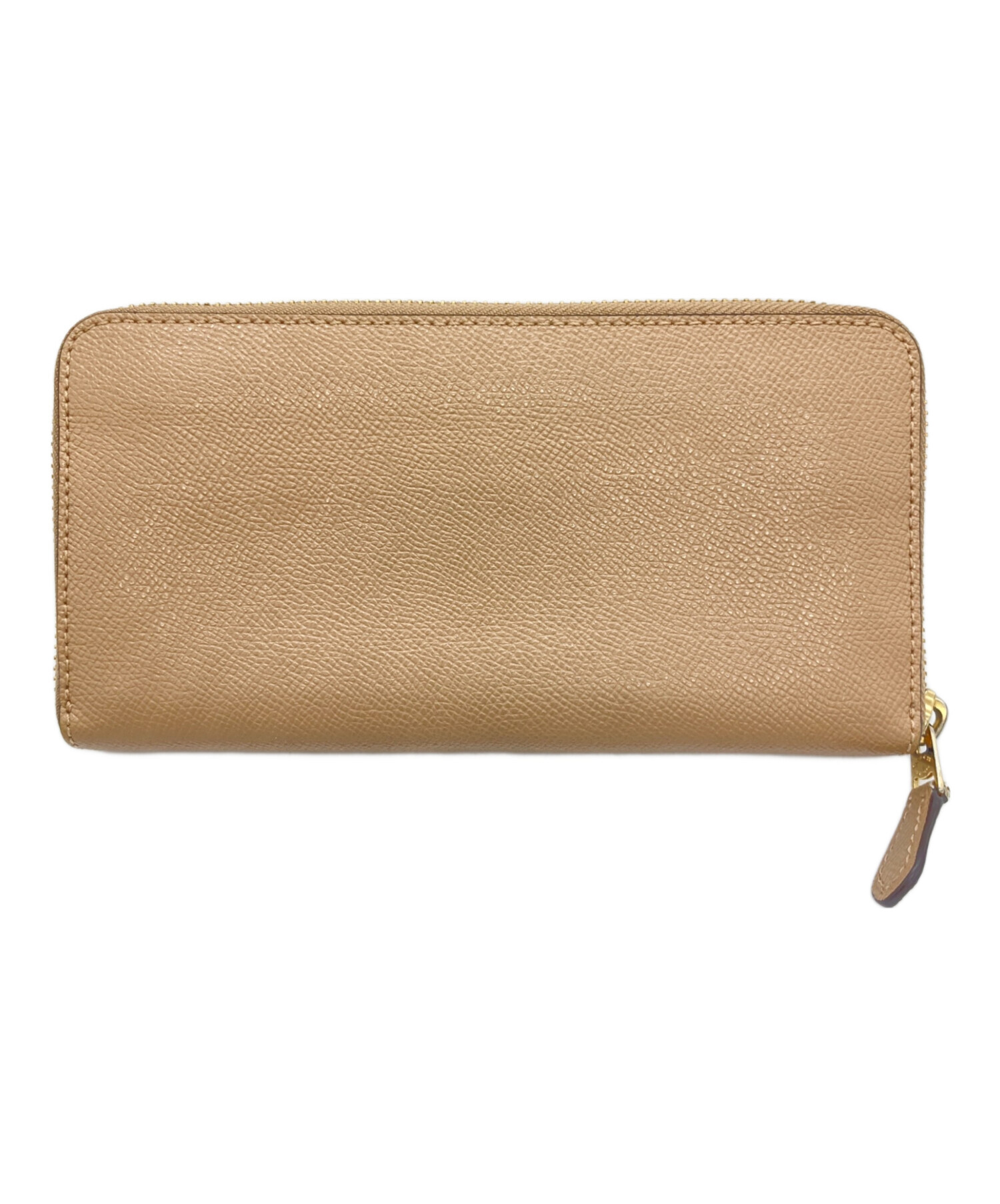 中古・古着通販】COACH (コーチ) ラインドファスナー長財布 ベージュ