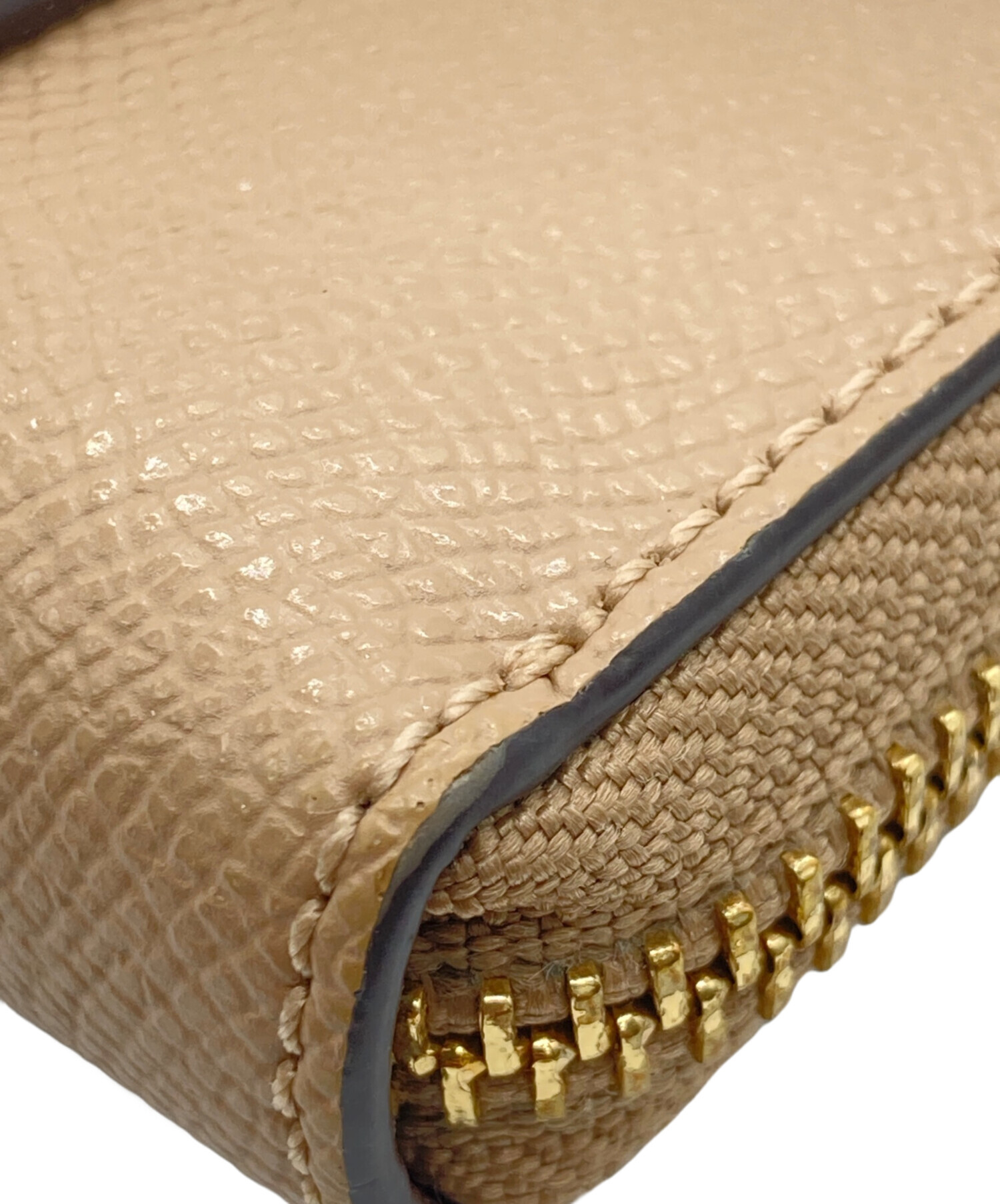 中古・古着通販】COACH (コーチ) ラインドファスナー長財布 ベージュ