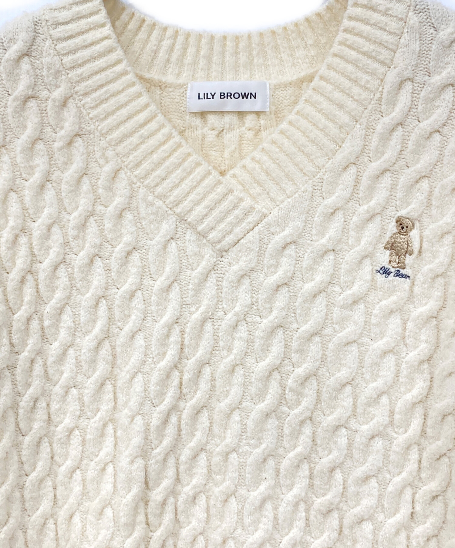 collection PRIVEE? - COLLECTION PRIVEE? ニット・セーター F アイボリー 【古着】【中古】 中古・古着通販】Lily Brown (リリーブラウン) ニット アイボリー