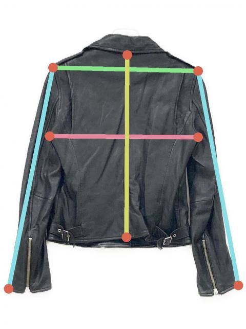 中古・古着通販】allureville (アルアバイル) ラムレザーライダース
