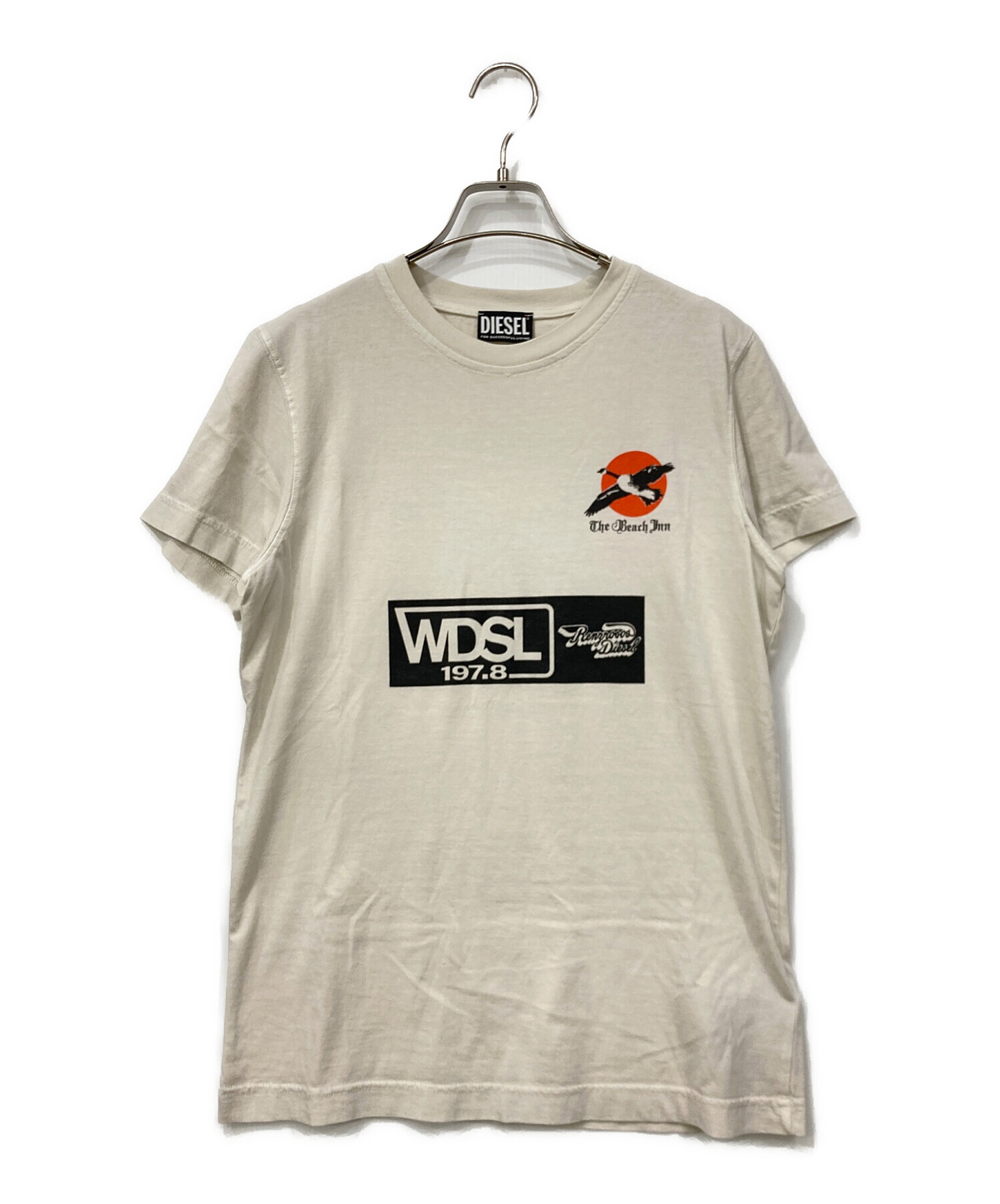 中古・古着通販】DIESEL (ディーゼル) 半袖カットソー ベージュ サイズ 