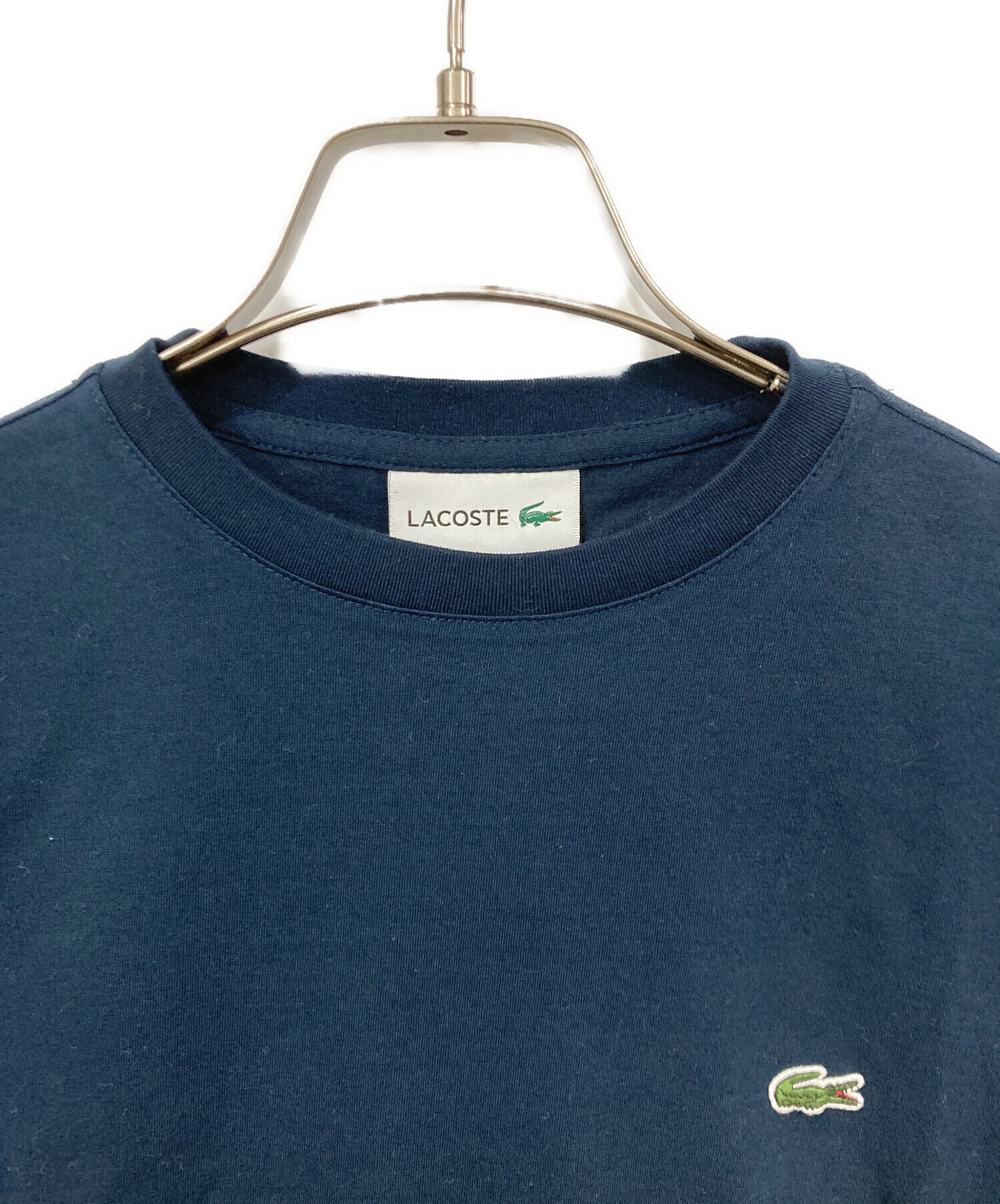 中古・古着通販】LACOSTE (ラコステ) 長袖カットソー ネイビー サイズ 