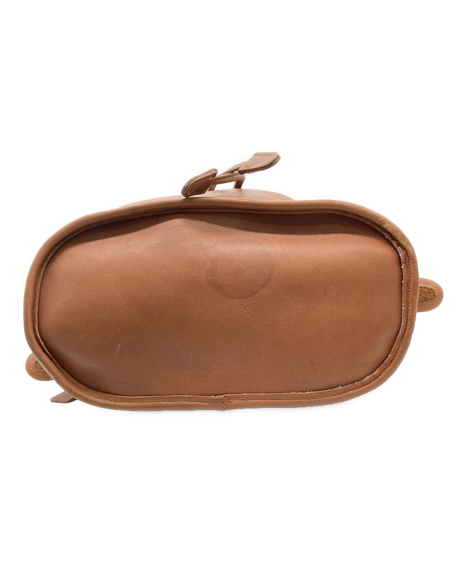 中古・古着通販】COACH (コーチ) レザーショルダーバッグ キャメル 