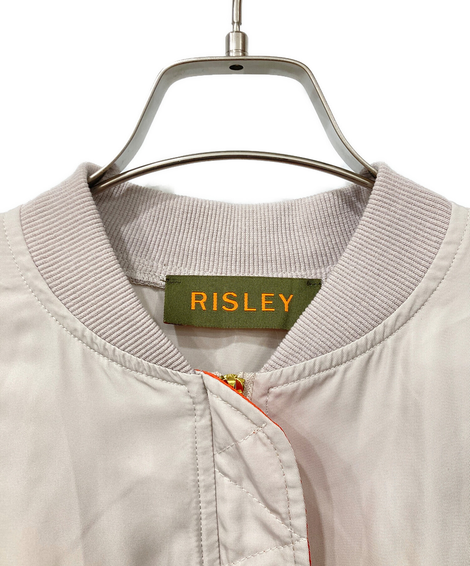 RISLEY リズレーレース ベージュブルゾン 中古・古着通販】Risley (リズレー) レースブルゾン ベージュ×ホワイト