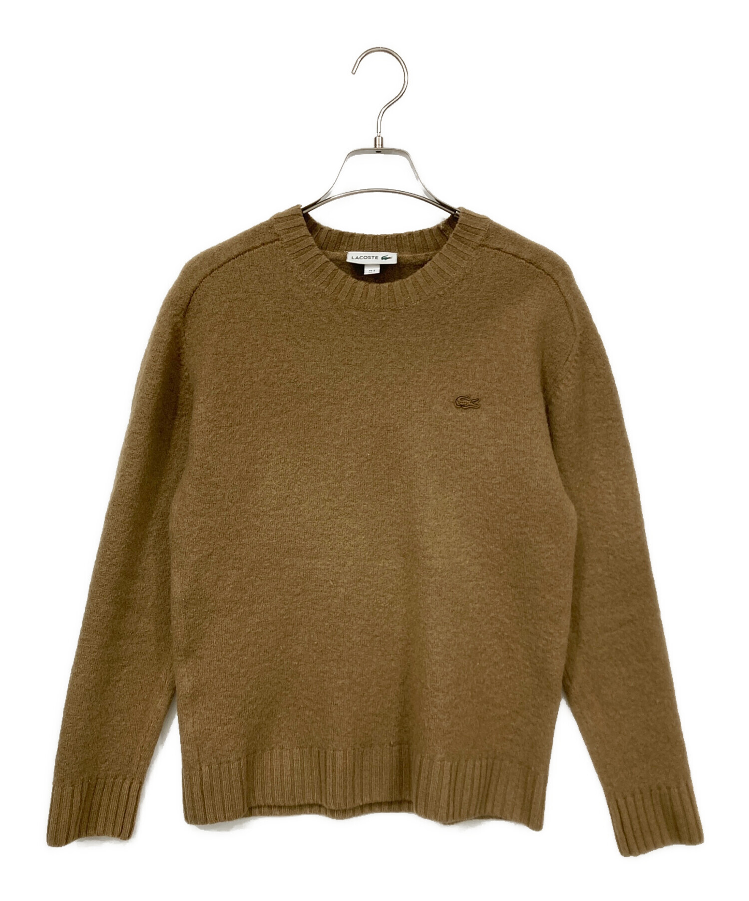 中古・古着通販】LACOSTE (ラコステ) ウールニット ブラウン サイズ:S