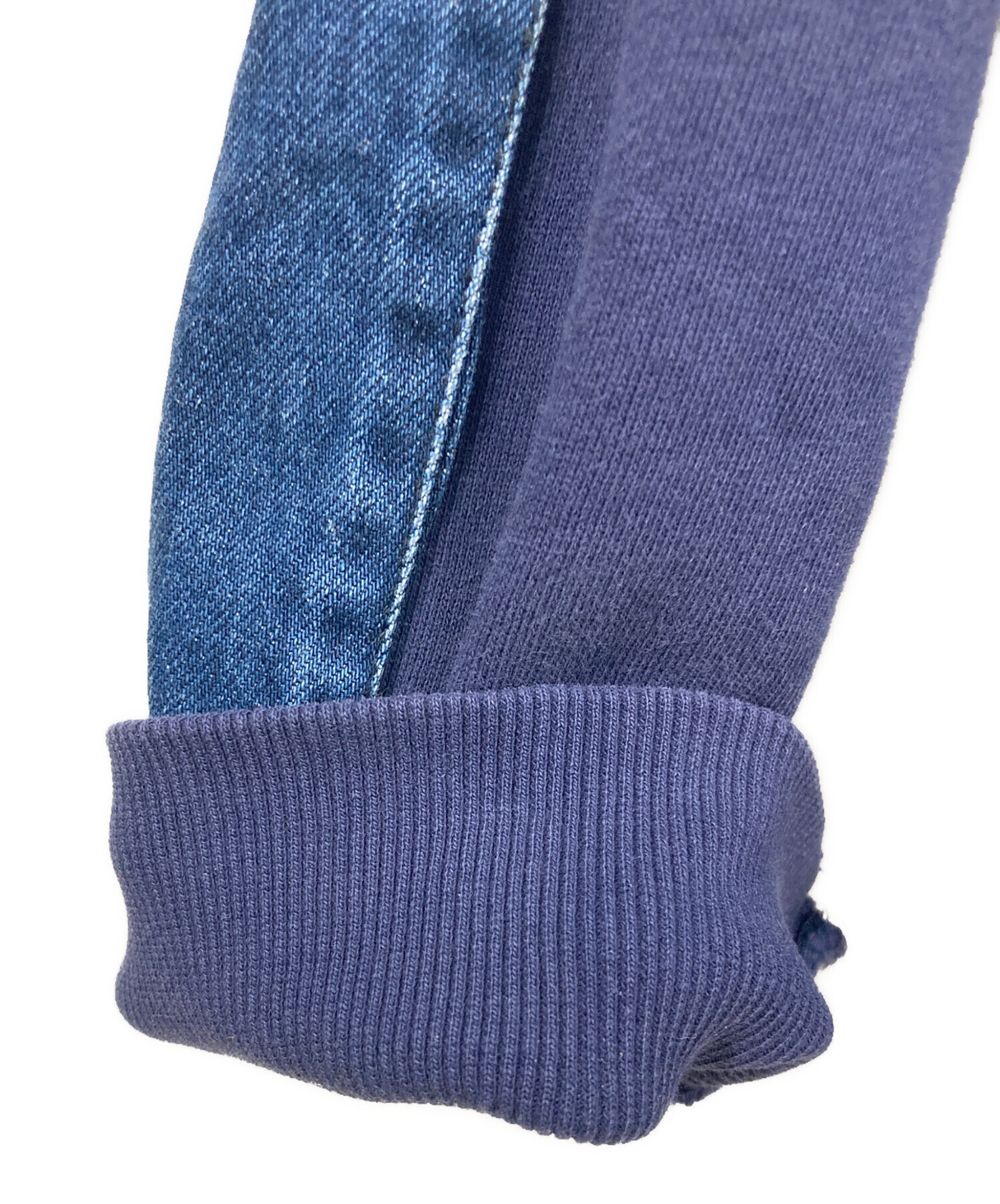 中古・古着通販】DIESEL (ディーゼル) デニム切替ジップパーカー