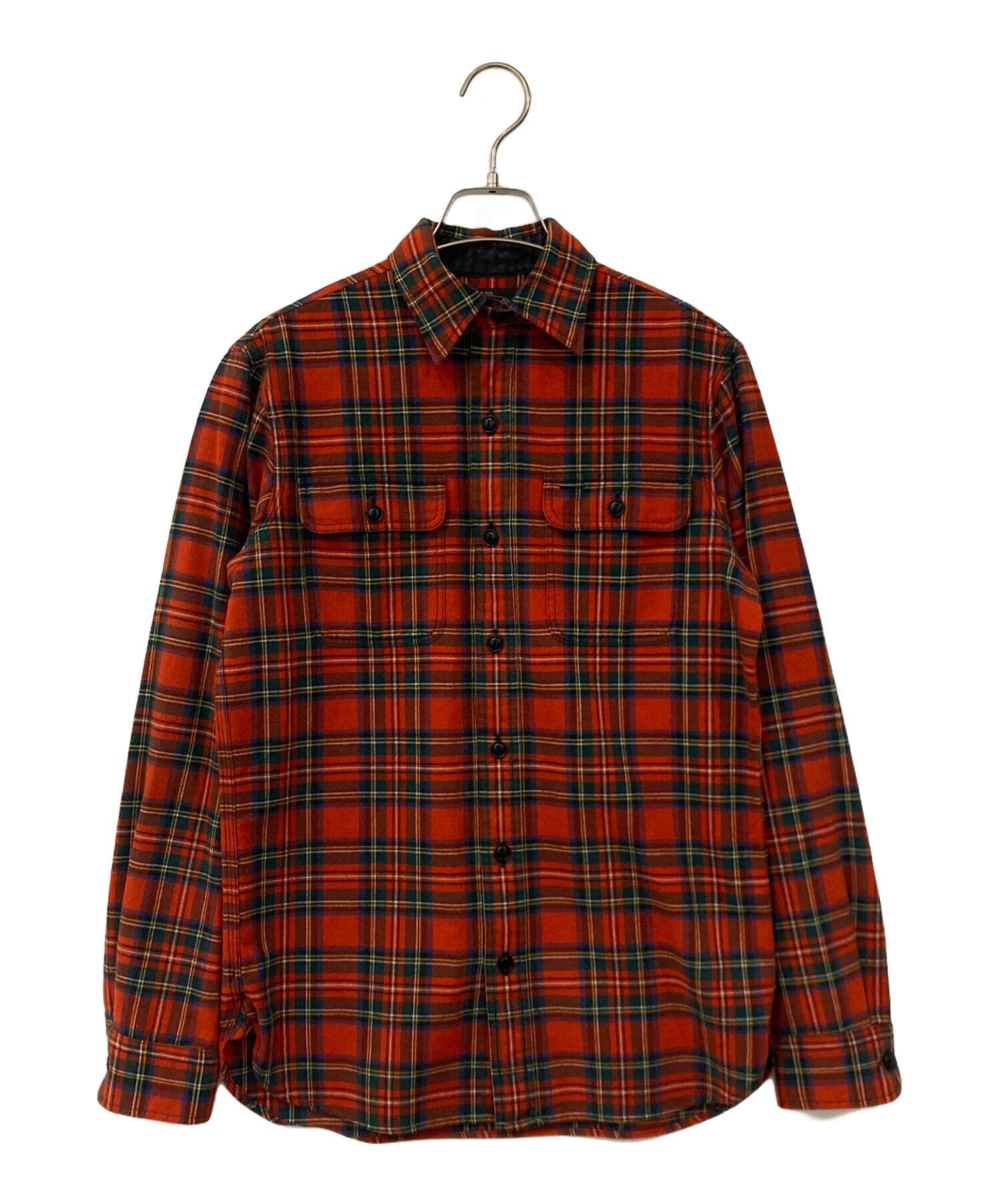 中古・古着通販】RRL (ダブルアール) チェックシャツ レッド サイズ:XS