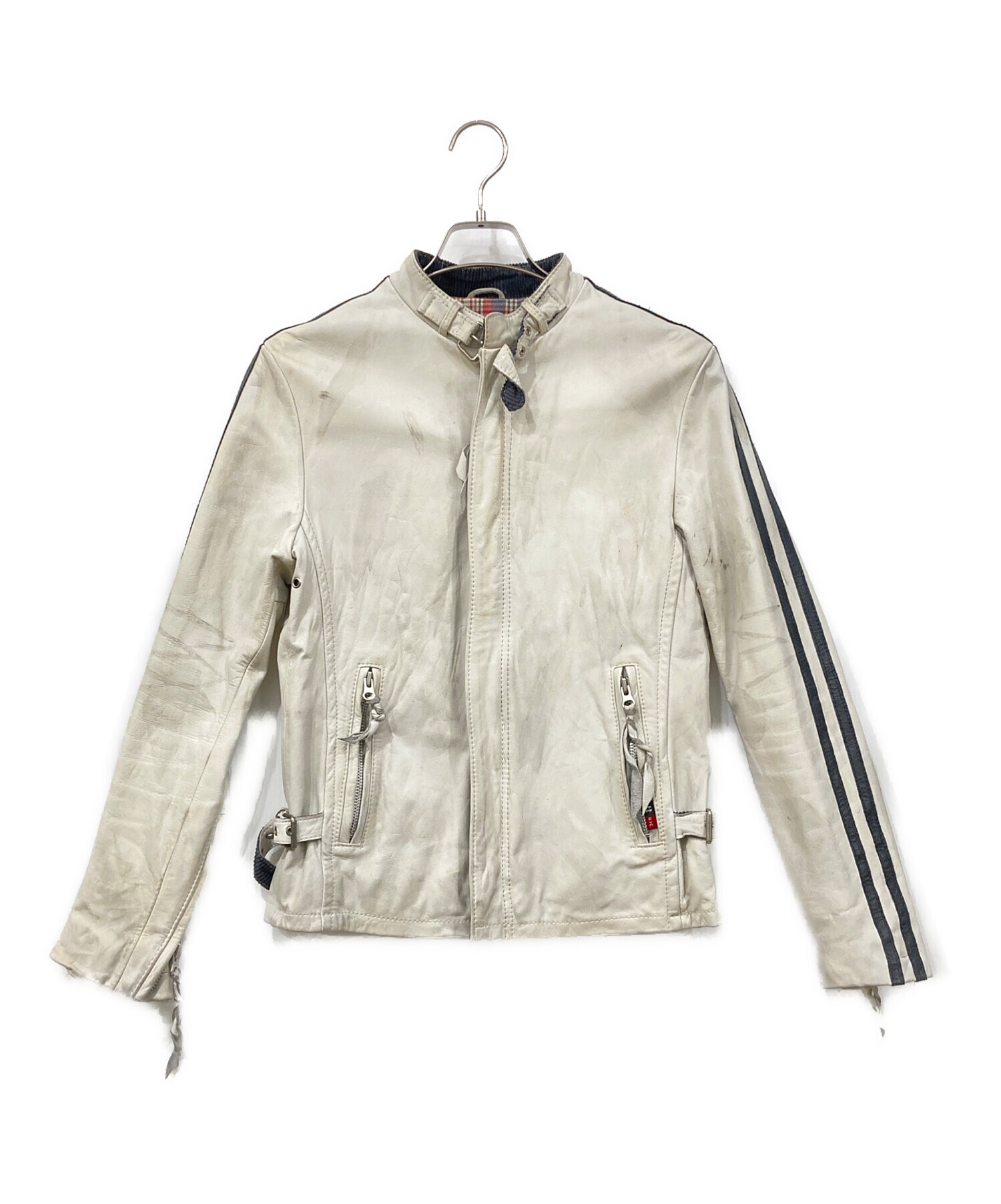 中古・古着通販】shott (ショット) シングルライダースジャケット 