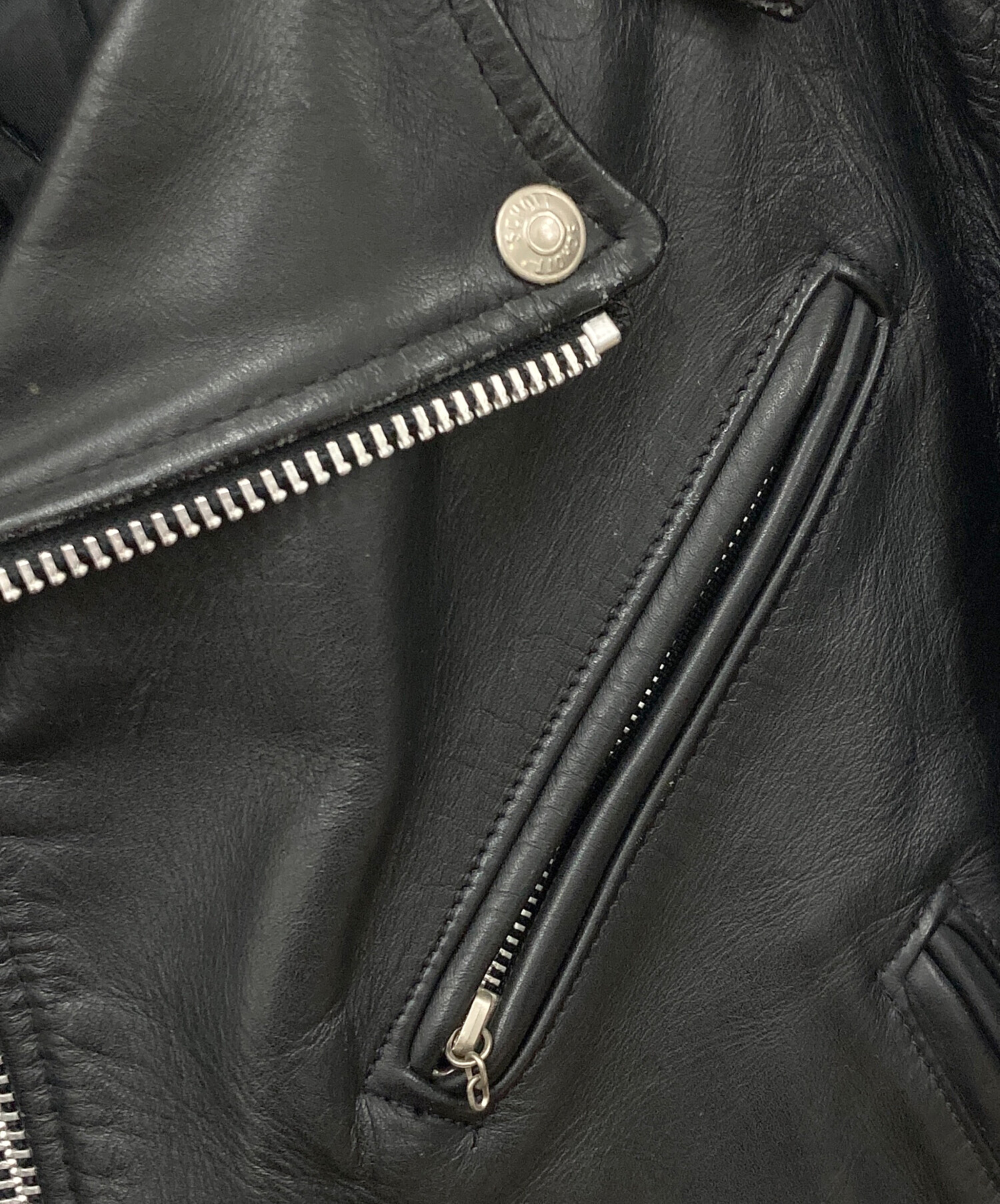 中古・古着通販】Schott (ショット) ライダースジャケット ブラック