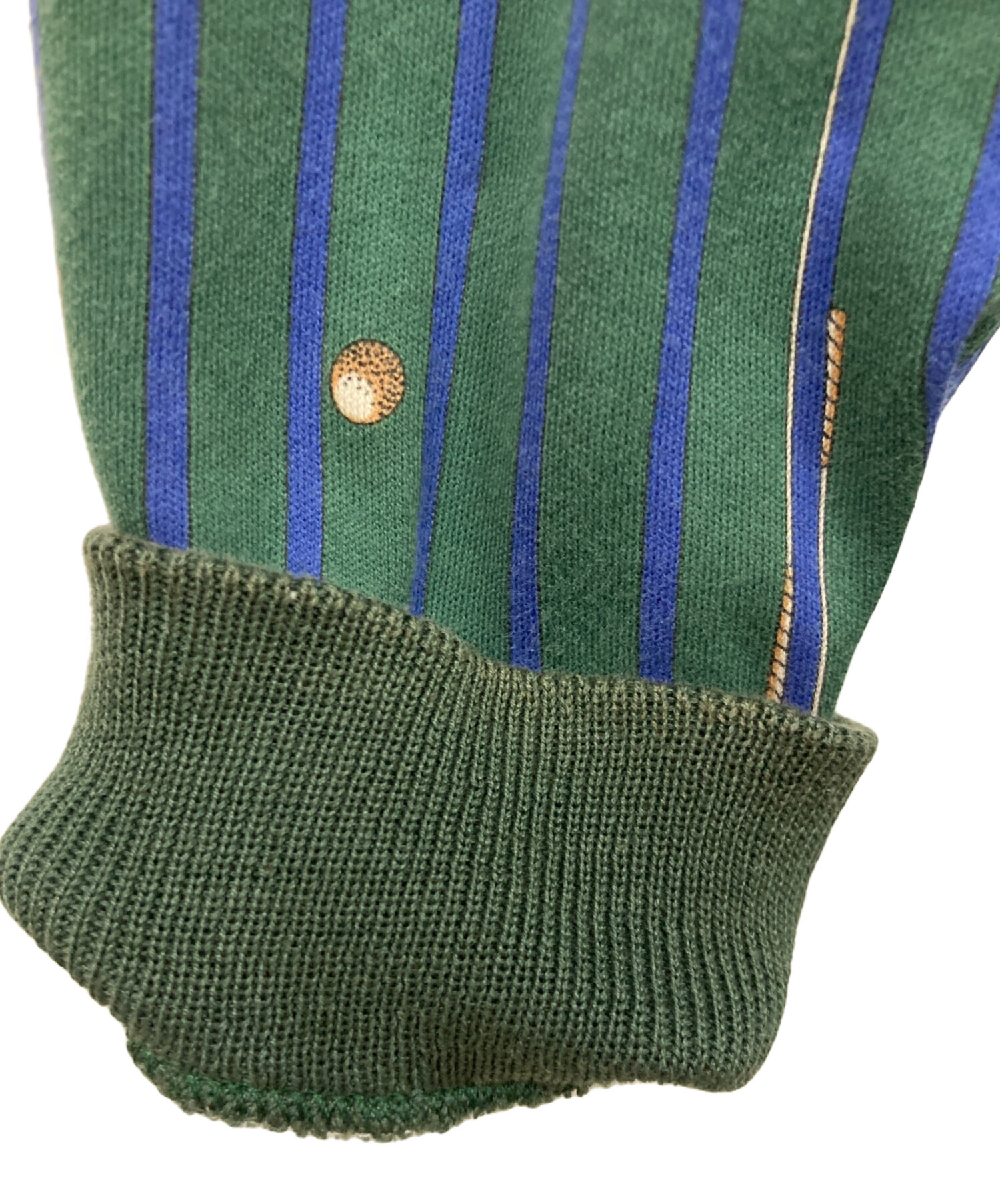 中古・古着通販】CELINE (セリーヌ) 長袖ポロシャツ グリーン サイズ