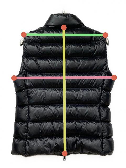 中古・古着通販】MONCLER (モンクレール) ダウンベスト ブラック