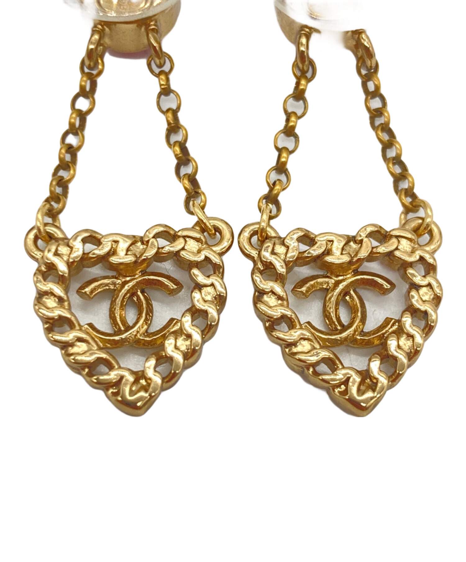 中古・古着通販】CHANEL (シャネル) ハートモチーフピアス｜ブランド