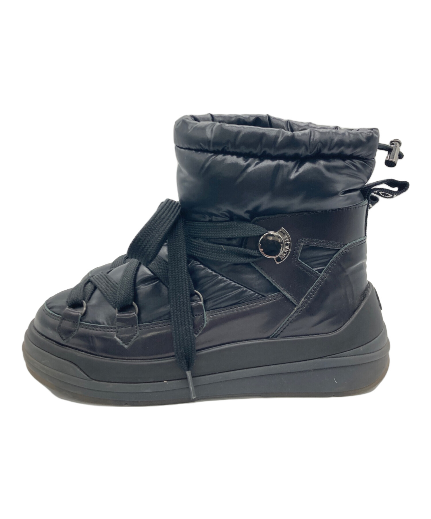 中古・古着通販】MONCLER (モンクレール) ダウンブーツ ブラック 