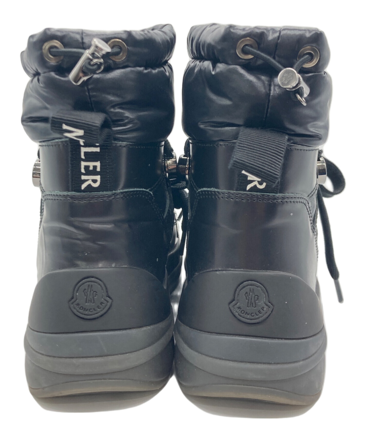 中古・古着通販】MONCLER (モンクレール) ダウンブーツ ブラック 