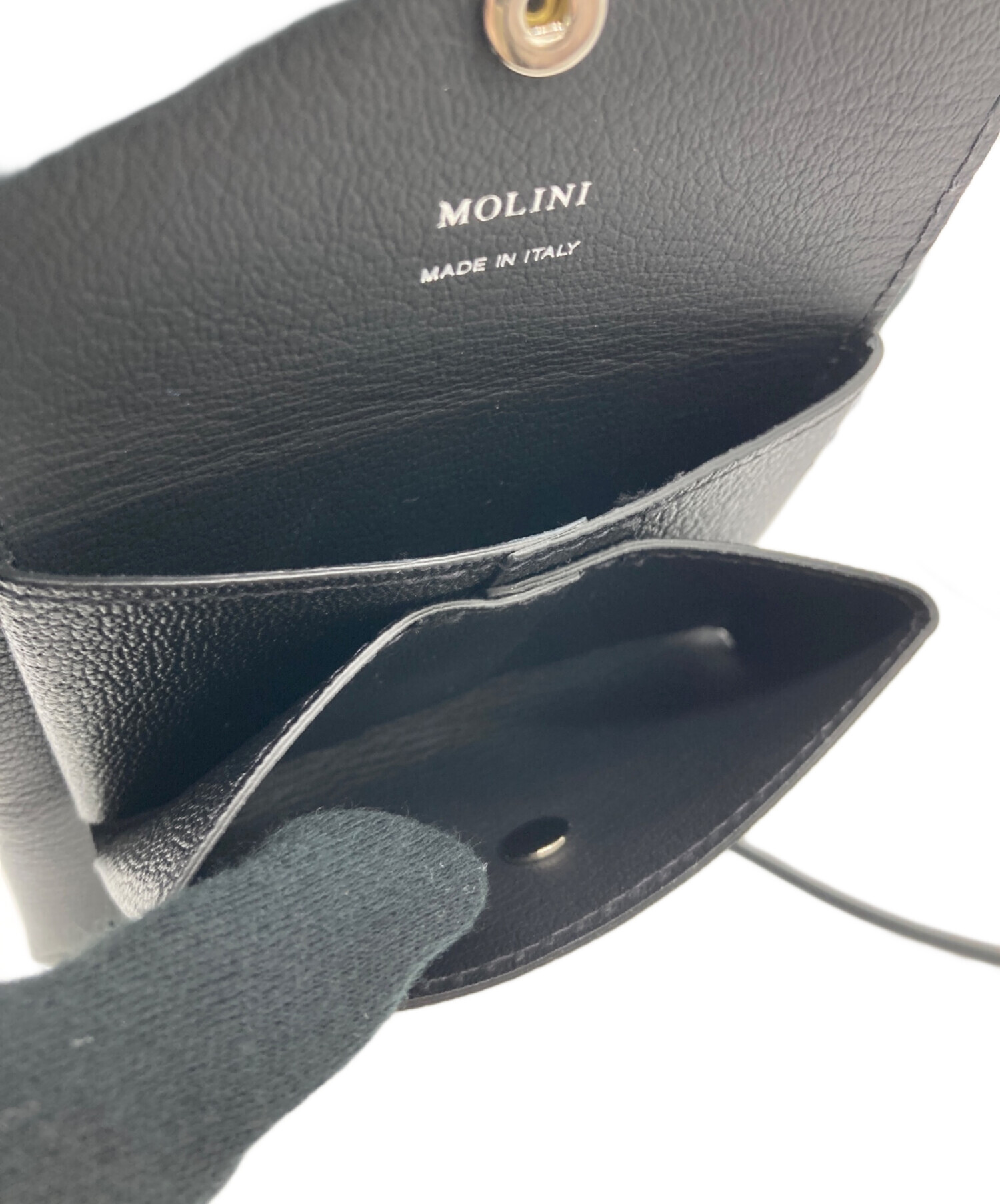 中古・古着通販】MOLINI (モリニ) ショルダーウォレット ブラック 