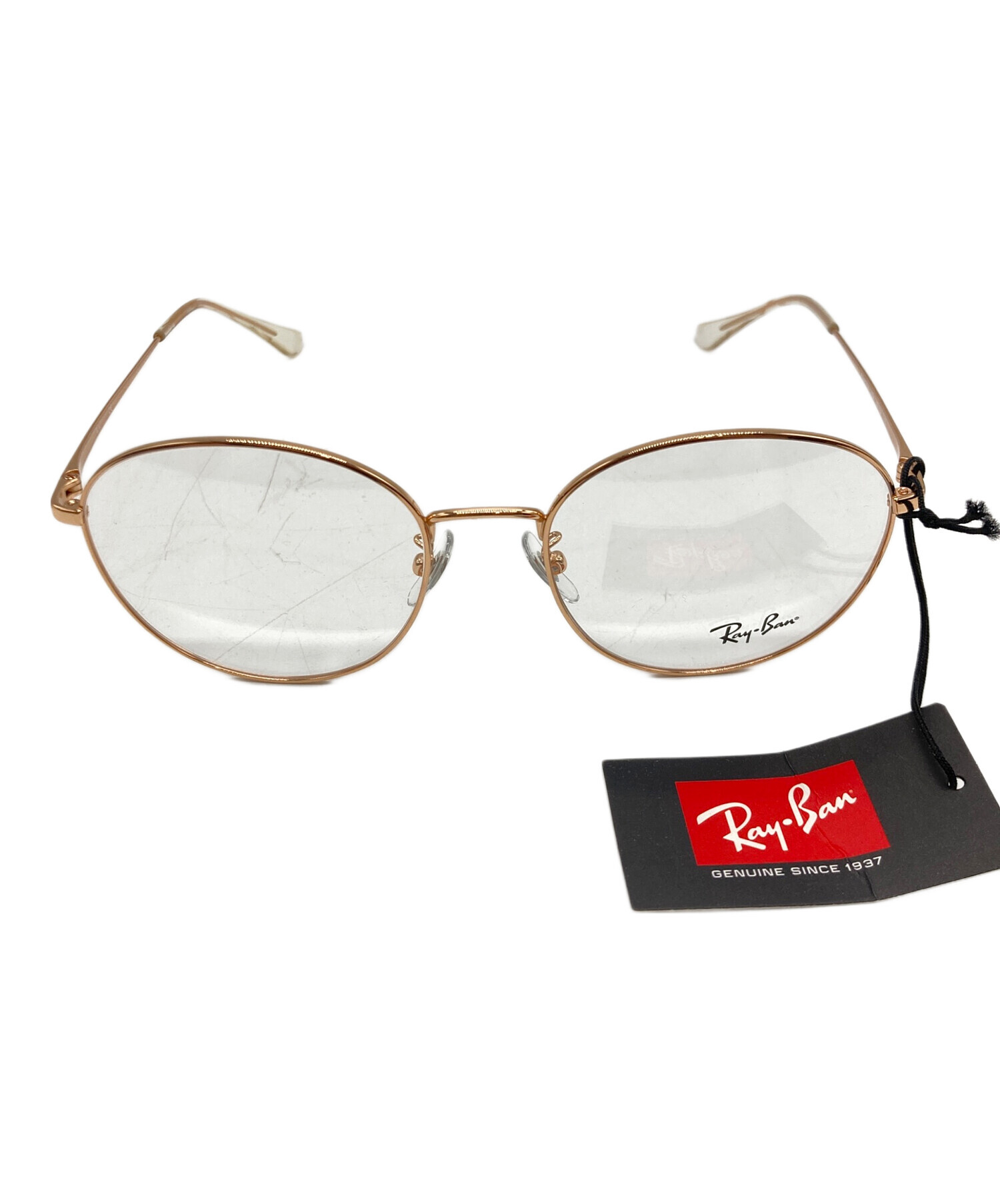 中古・古着通販】RAY-BAN (レイバン) 眼鏡 ゴールド 未使用品 