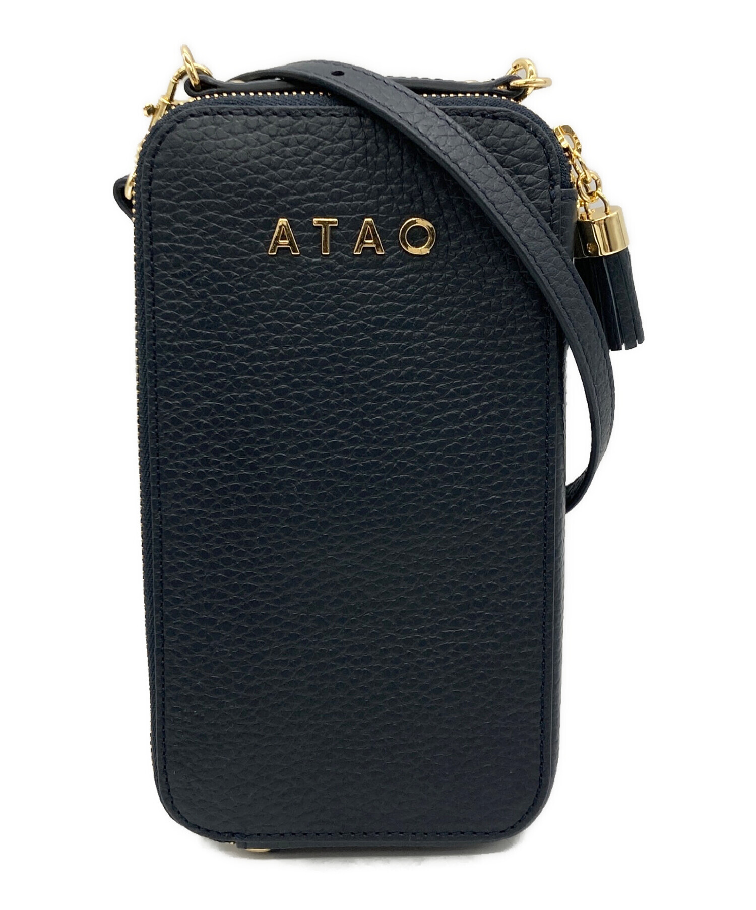 中古・古着通販】ATAO (アタオ) アミュレットケリー ネイビー×ゴールド 