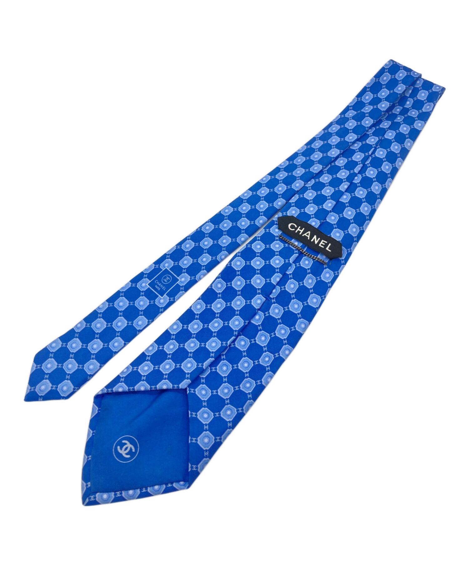 中古・古着通販】CHANEL (シャネル) ネクタイ ブルー サイズ