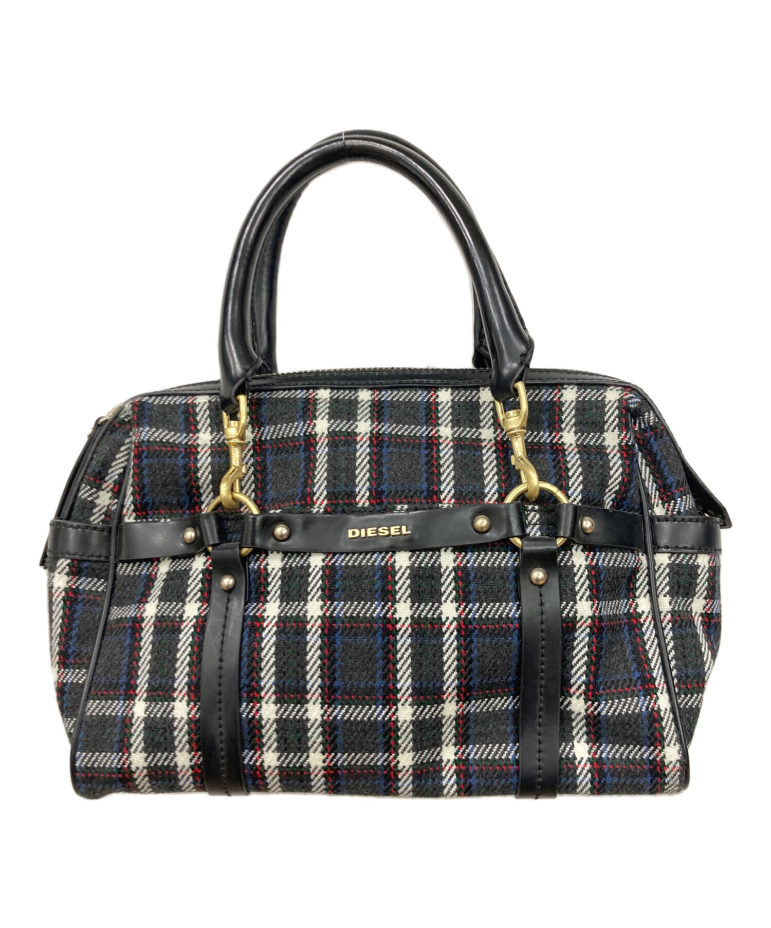 中古・古着通販】DIESEL (ディーゼル) 2WAYバッグ ネイビー×ホワイト 