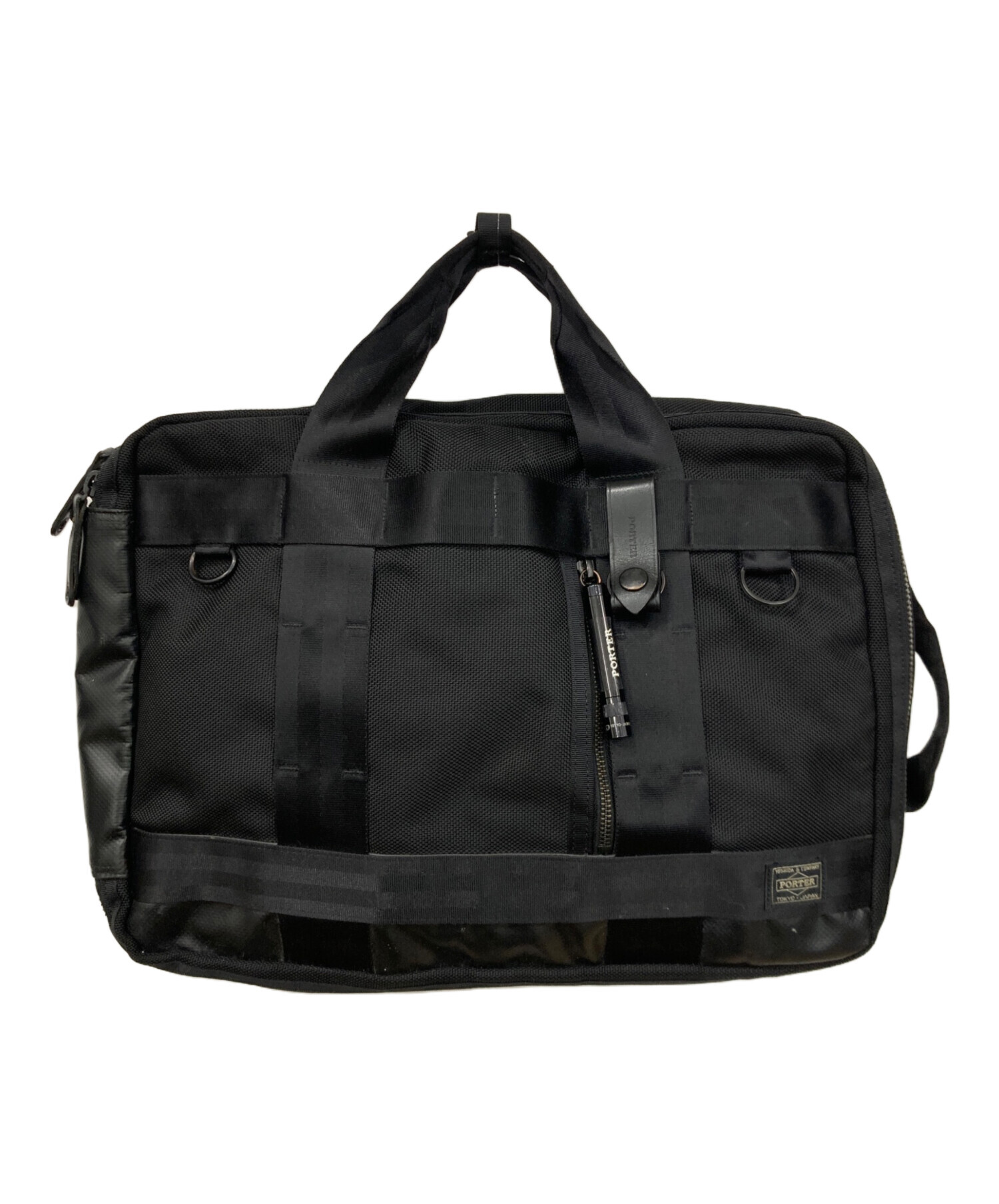 ポーターナイロン ブラック ビジネスバッグ　3way 中古 中古・古着通販】PORTER (ポーター) 3WAYバッグ ブラック｜ブランド