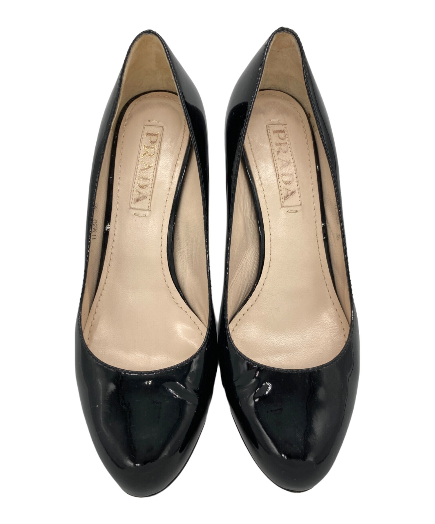中古・古着通販】PRADA (プラダ) ヒールパンプス ブラック サイズ:23cm