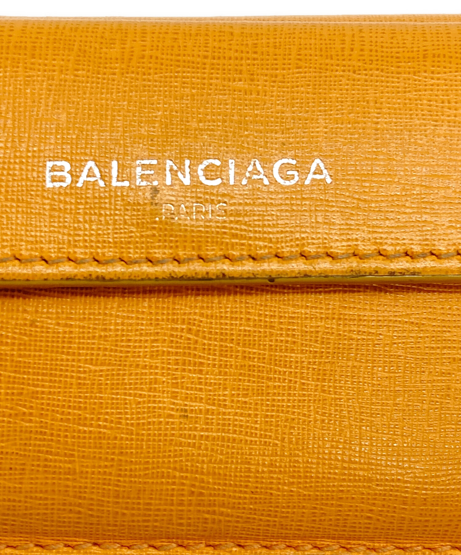 中古・古着通販】BALENCIAGA (バレンシアガ) 3つ折り財布 オレンジ