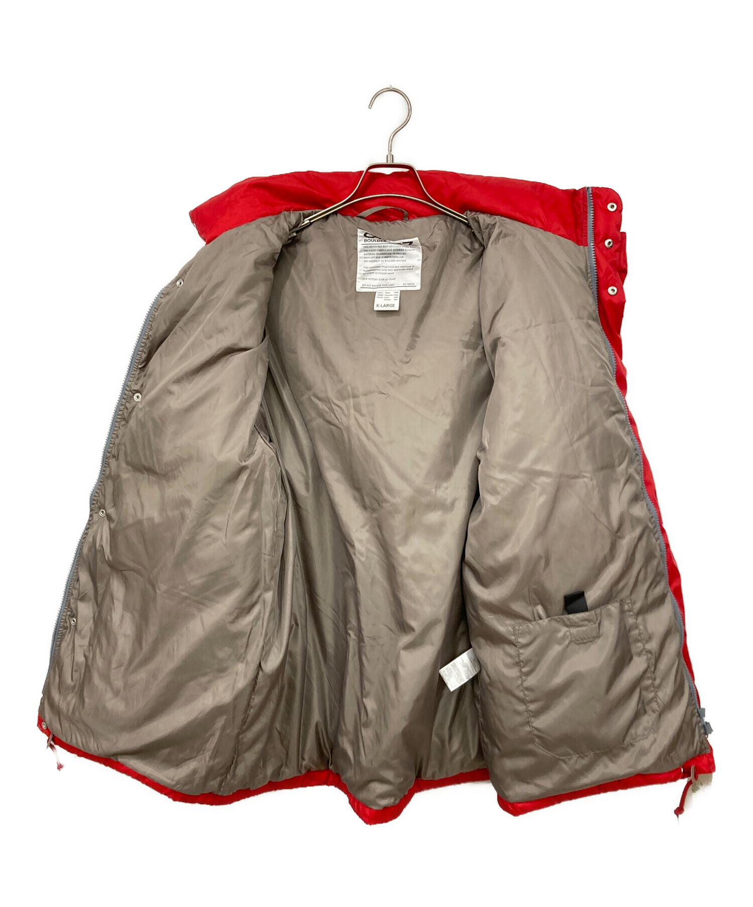 中古・古着通販】CAMP (カンプ) ダウンジャケット レッド サイズ:XL 未 